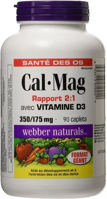Calcium Magnesium 2:1 ratio, with Vitamin D3 90's
