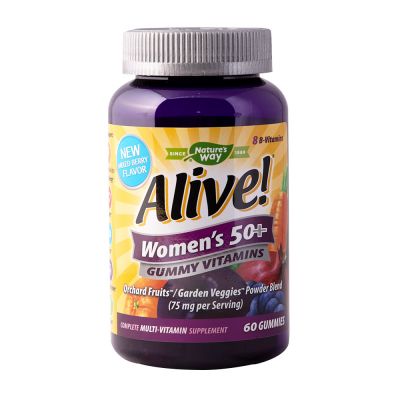 Nature's Way Alive, Women's 50+ Gummy Vitamin 60 Gummies