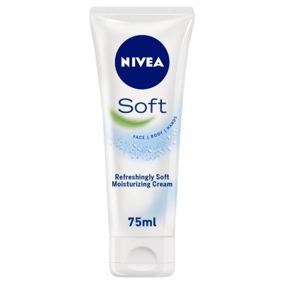 Nivea Soft Moisturizing Cream, Refreshingly Soft, Tube 75ml