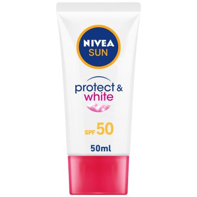 Nivea Sun Protect & White Sun Cream, SPF50, Tube 50ml