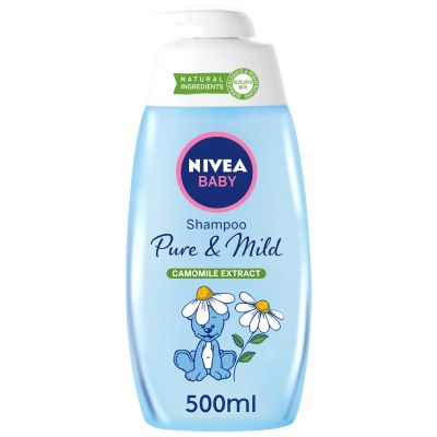 Nivea Baby Pure & Mild Shampoo, Camomile Extract, 500ml