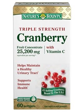 Nature's Bounty Cranberry With Vitamin C Softgel