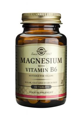 Solgar Magnesium With Vitamin B6 100 Tablets