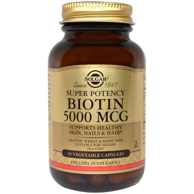 Solgar Biotin 5000 Mcg 50 Vegetable Capsules