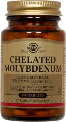 Solgar Chelated Molybdenum - 100 Tablets