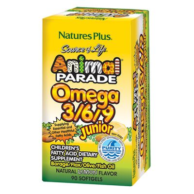 Natures Plus Animal Parade Omega 3/6/9 Junior 90 Softgels