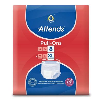 Attends Pull Ons 8 Extra Large (Pack of 14)