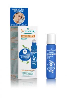 Pureessentiel Headache Roller With 9 Essential Oils 5ml