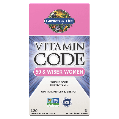 Garden of Life Vitamin Code Women 50 & Wiser Multi - 120Capsules