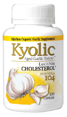 Kyolic Aged Garlic Extract Formula 104 Cholesterol, 100 Capsules
