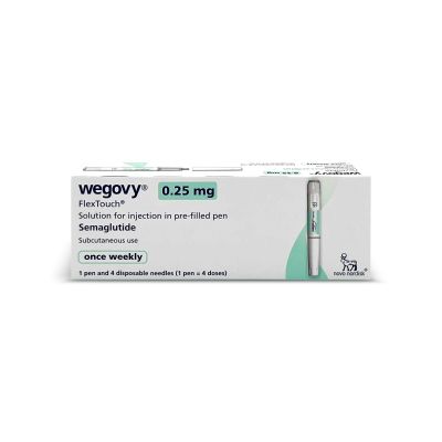 Wegovy 0.25mg Flextouch Pre-Filled Pen + 4 Needles