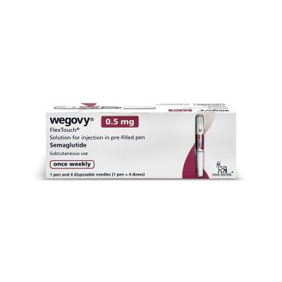 Wegovy 0.5mg Flextouch Pre-Filled Pen + 4 Needles