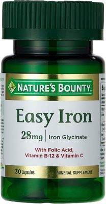 Nature's Bounty  Easy Iron 28mg Capsule, 30's