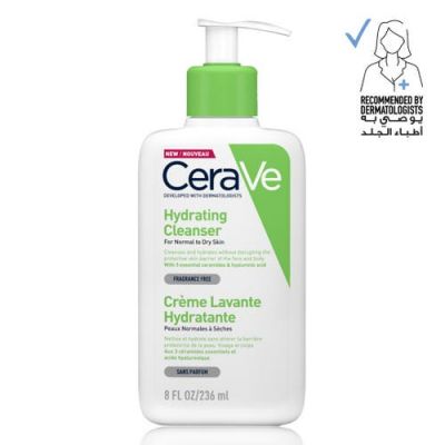 Cerave Hydrating Cleanser for Normal to Dry Skin with Hyaluronic Acid 236Ml
