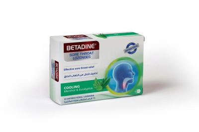 Betadine Sore Throat Lozenges Menthol & Eucalyptus 24's