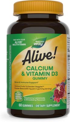 Nature's Way Alive Calcium + D3 60 Gummies