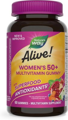 Nature's Way Alive, Women's 50+ Gummy Vitamin 60 Gummies