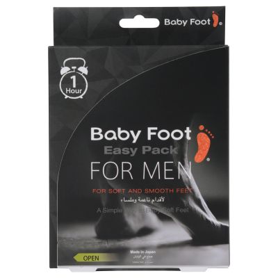 Baby Foot Easy Pack For Men 1 Hour Foot Mask