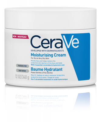 Cerave Moisturizing Cream for Dry Skin with Hyaluronic Acid 340G