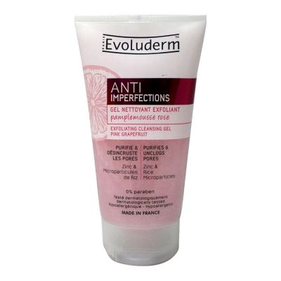 Evoluderm Anti Imperfections Exfoliating Cleansing Gel Pink Grapefruit 150ml