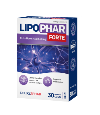 Lipophar Forte 600mg Vegetarian Capsule 30'S