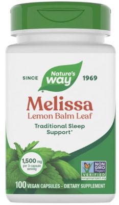 Nature's Way Melissa Lemon Balm Leaf Vegan Capsule 100's