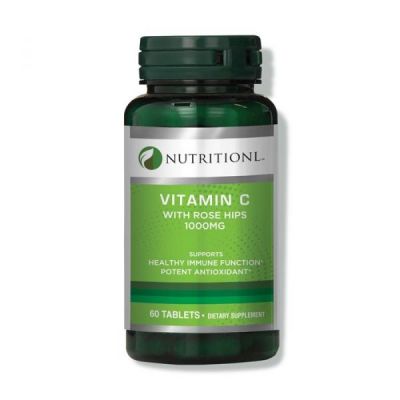 Nutritionl Vitamin C 1000mg with Rose Hips – 60 Tablets