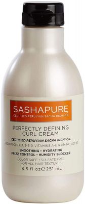 Sashapure Perfectly Defining Curl Cream 8.5 Oz (251ml)