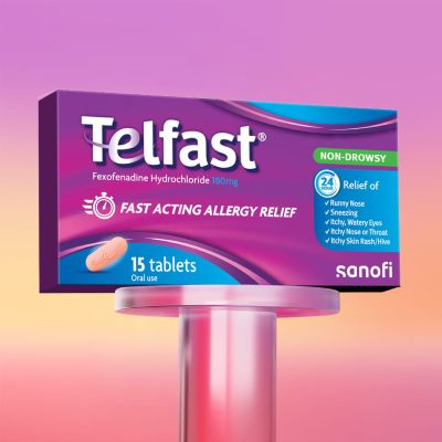 Telfast 180mg Anti-Allergy Tablets for Quick Allergy Relief 15's