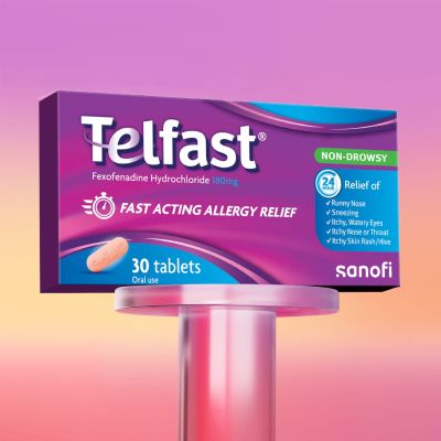 Telfast 180mg Anti-Allergy Tablets for Quick Allergy Relief 30's