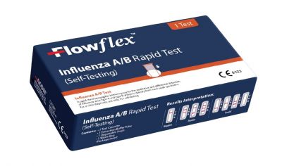 Flowflex Influenza A/B Rapid Test 1's
