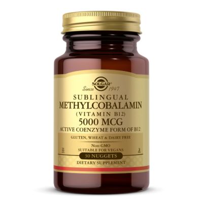 Solgar Methylcobalamin Vitamin B12 5000 mcg - 30 Nuggets