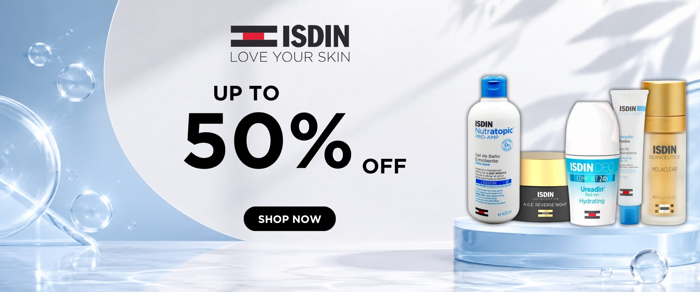 Up to 50% off on ISDIN