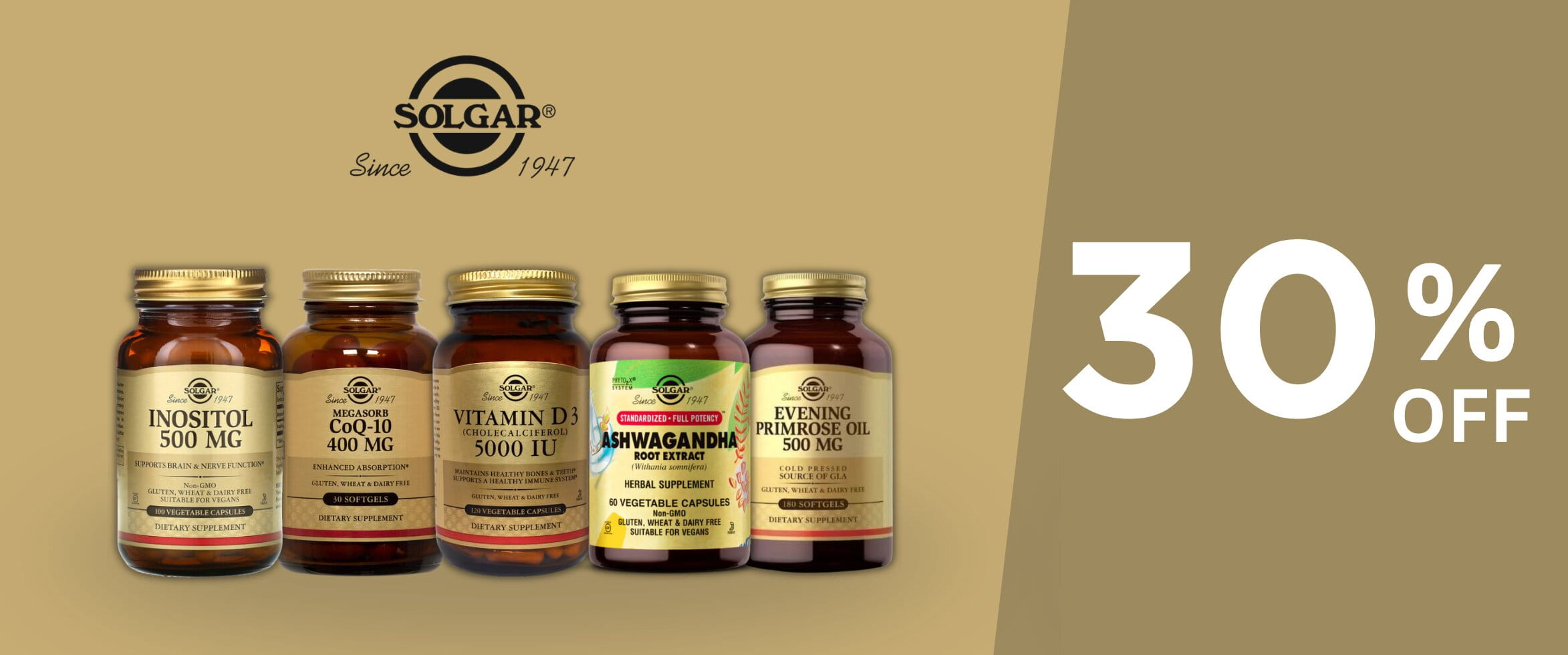 30% on Solgar Supplements